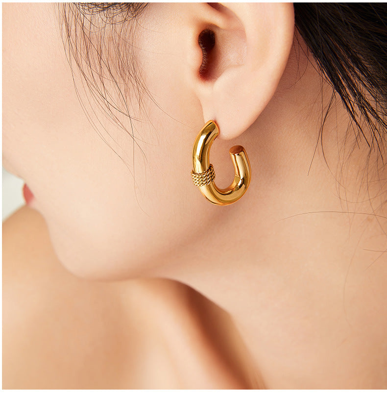 FRIED DOUGH TWISTS EARRINGS