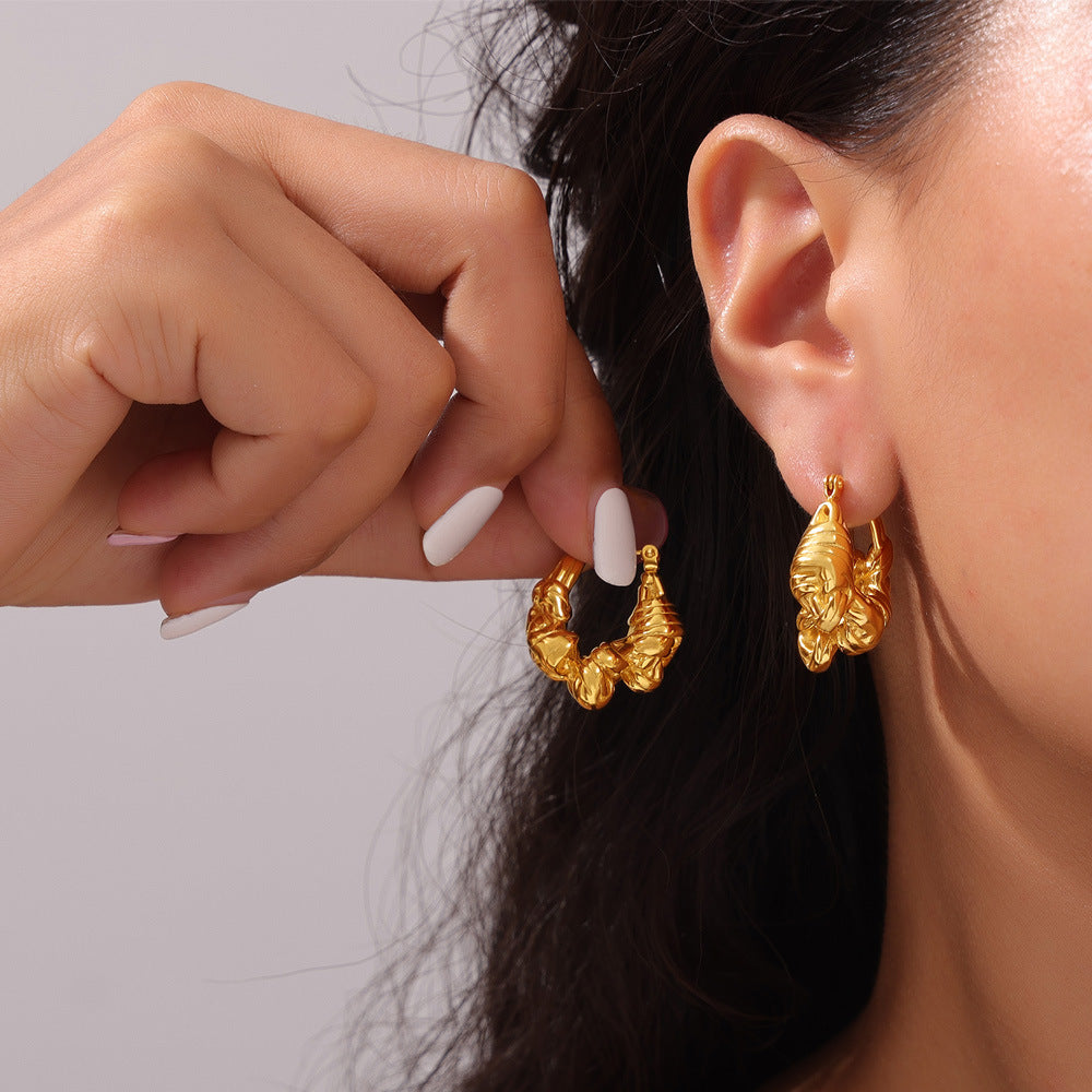 FRIED DOUGH TWISTS TWISTED EARRINGS