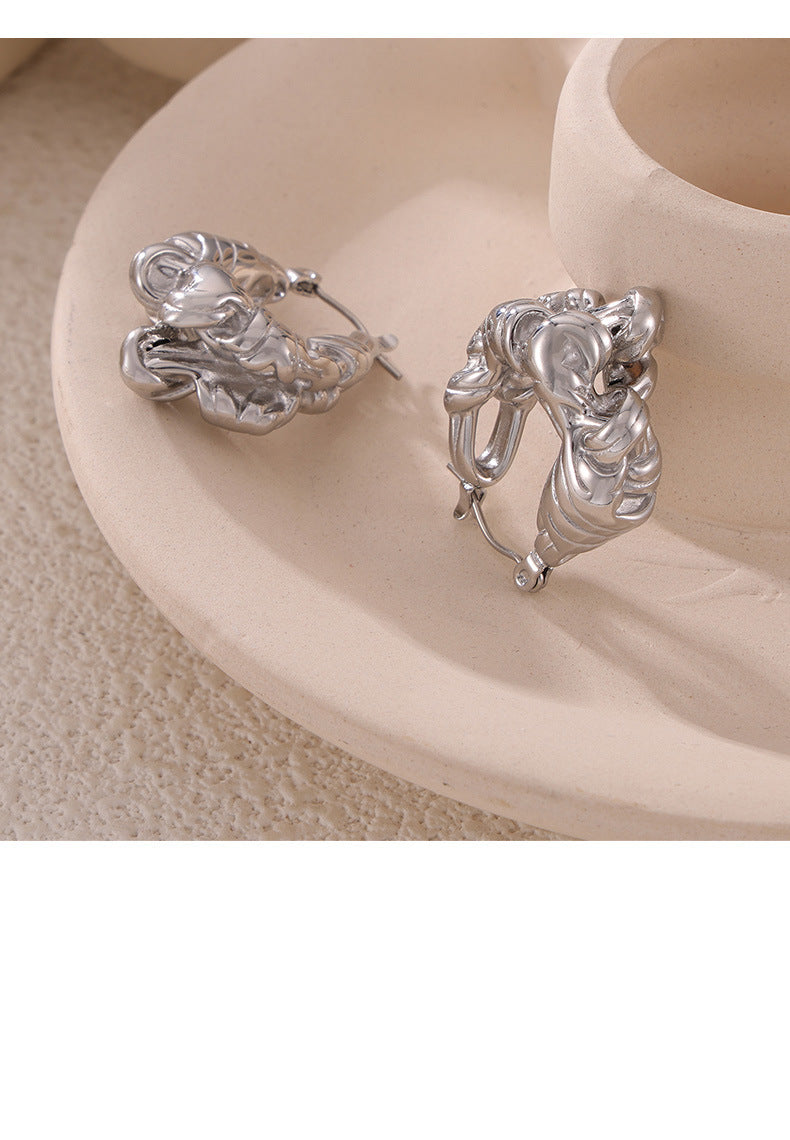 FRIED DOUGH TWISTS TWISTED EARRINGS