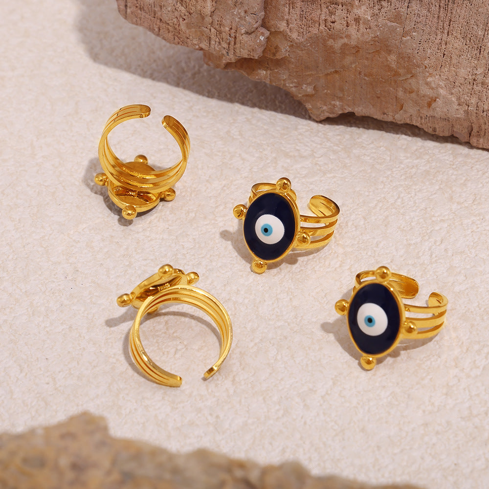 FUNNY BLUE EYES RING