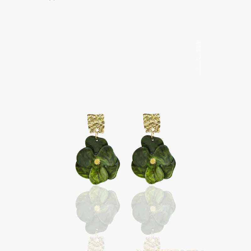 Vintage green flowers earrings for Women Available in a variety of colors | Gift
