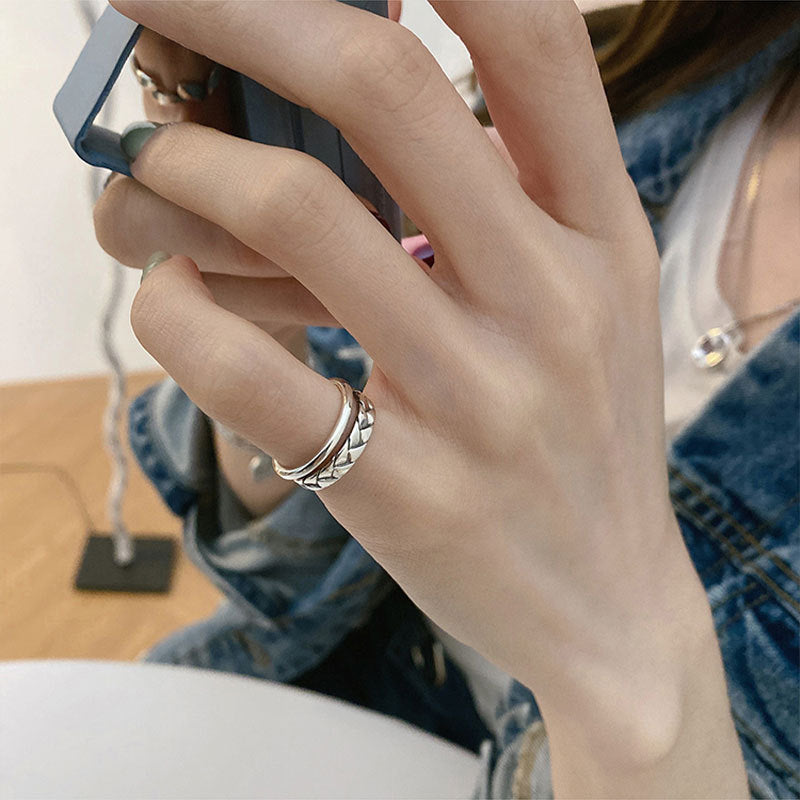 Fried Dough Twists Double Open Ring