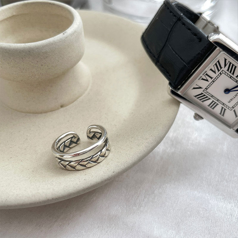 Fried Dough Twists Double Open Ring