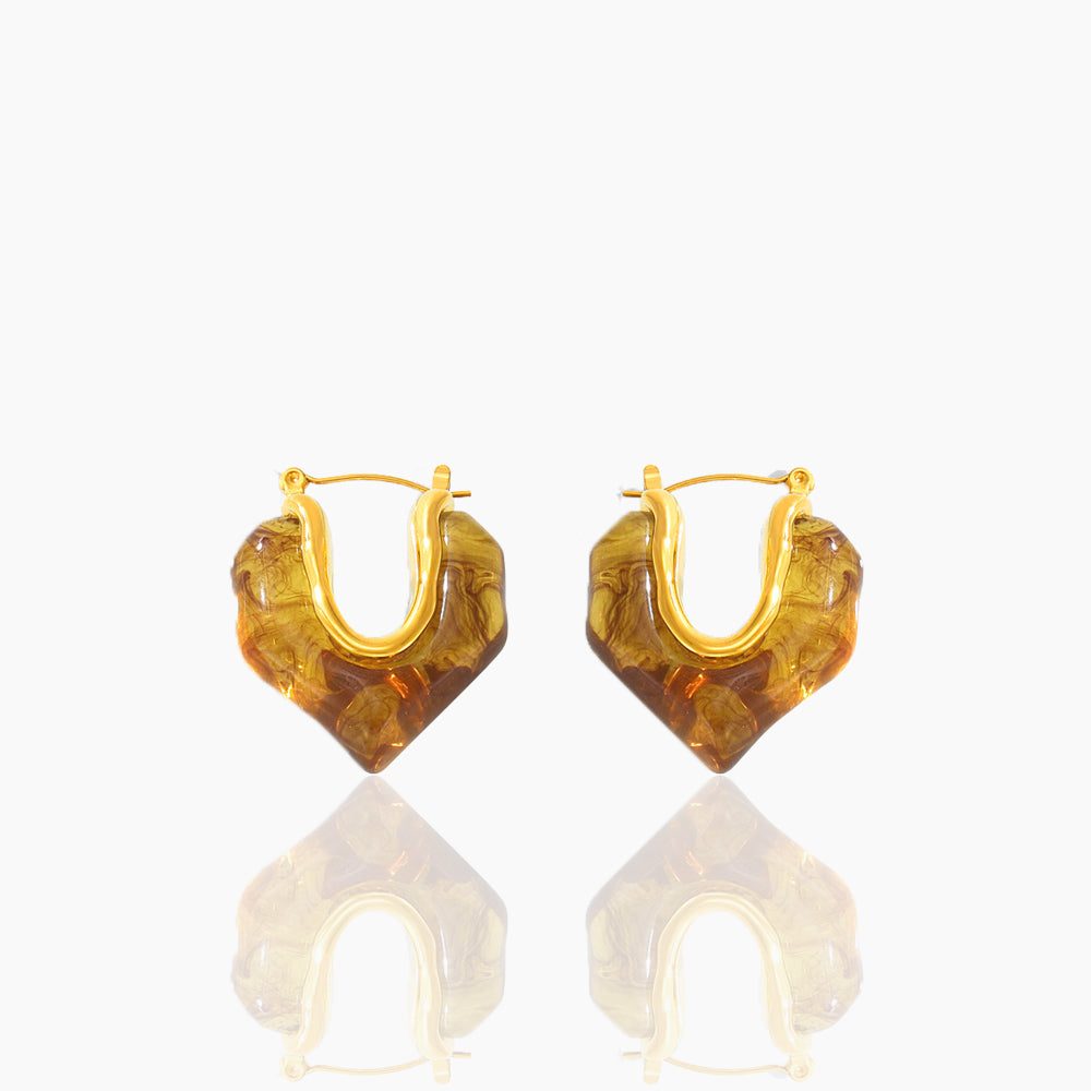 GEOMETRIC RESIN EARRINGS