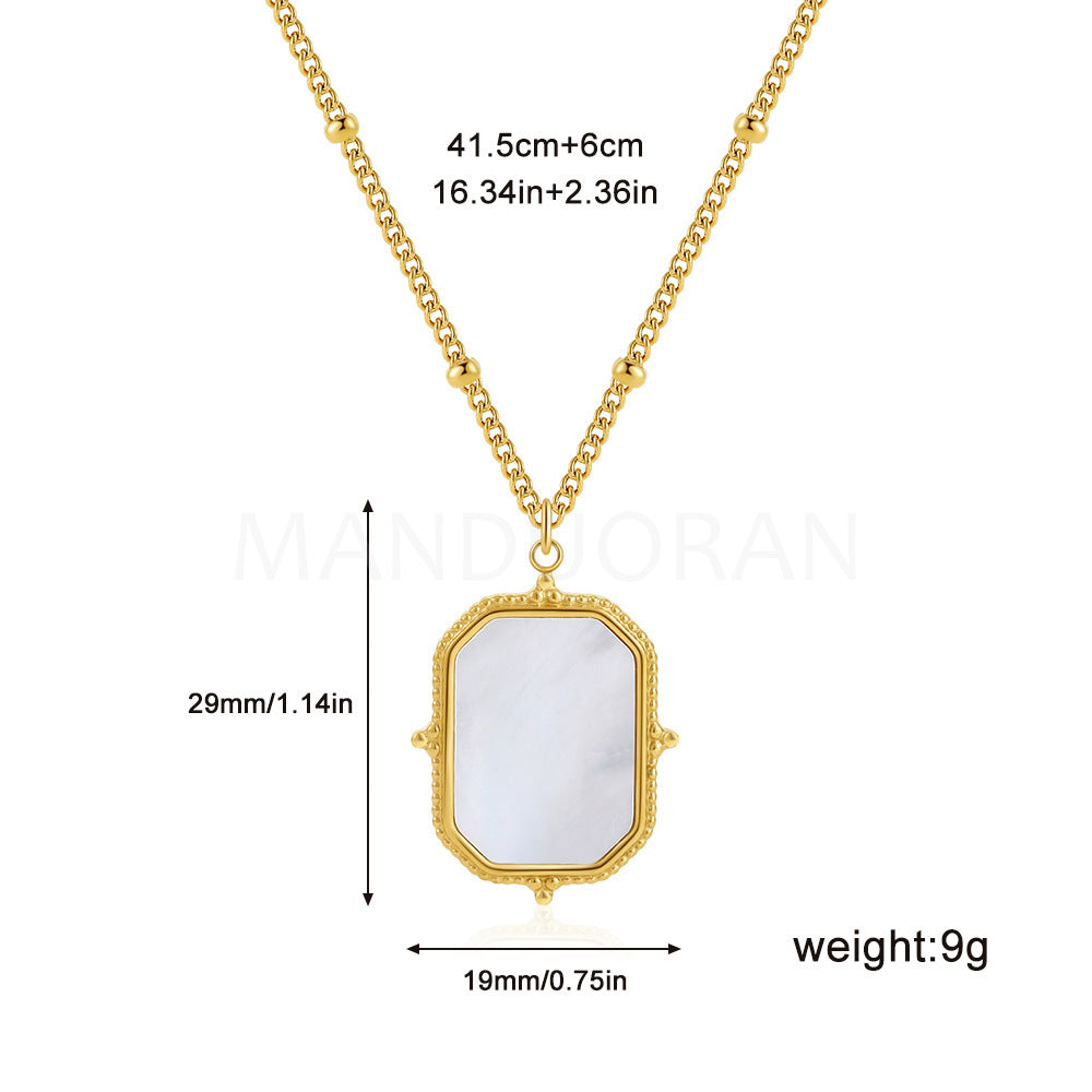 GEOMETRIC RETRO PALACE STYLE NECKLACE