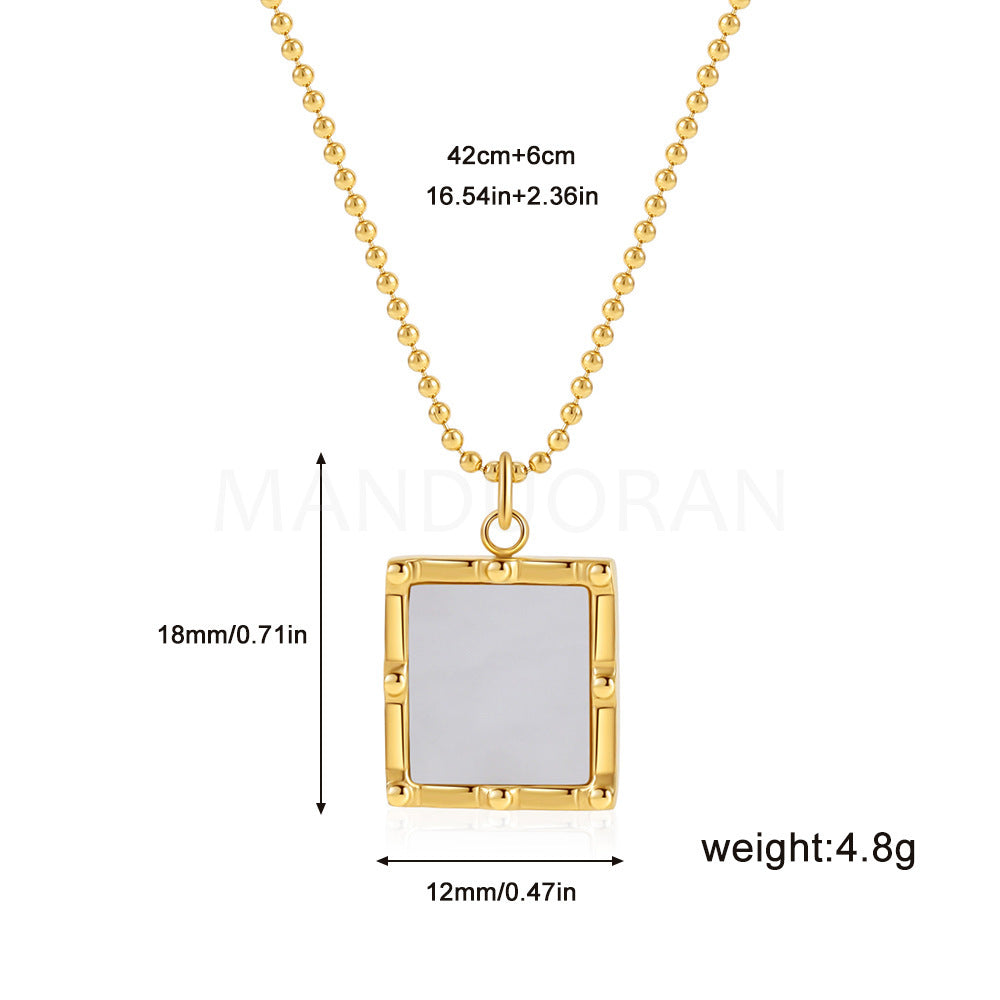 GEOMETRIC RETRO PALACE STYLE NECKLACE