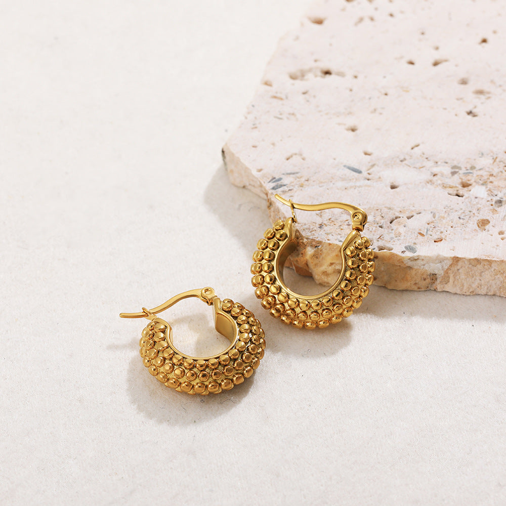 GEOMETRIC CREATIVE CONCAVE CONVEX EARRINGS