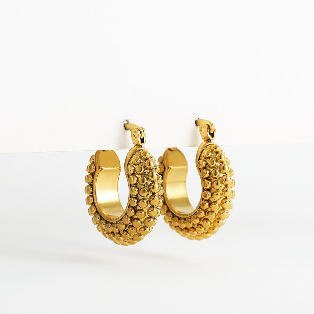 GEOMETRIC CREATIVE CONCAVE CONVEX EARRINGS