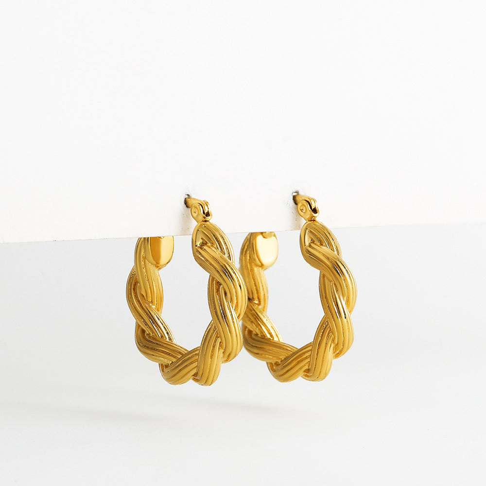 GEOMETRIC CREATIVE CONCAVE CONVEX EARRINGS