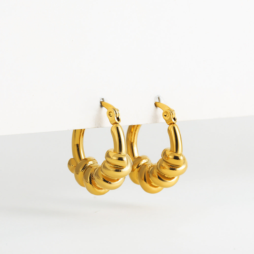 GEOMETRIC CREATIVE CONCAVE CONVEX EARRINGS