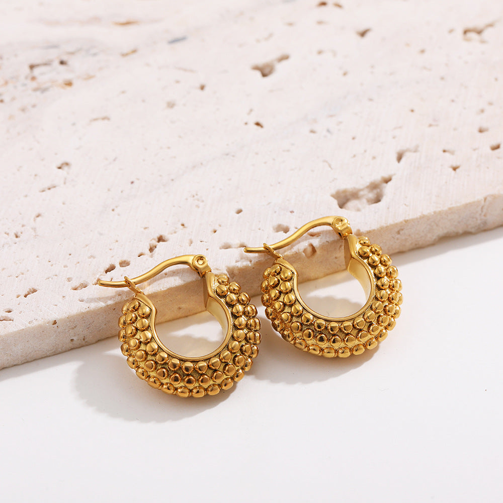 GEOMETRIC CREATIVE CONCAVE CONVEX EARRINGS