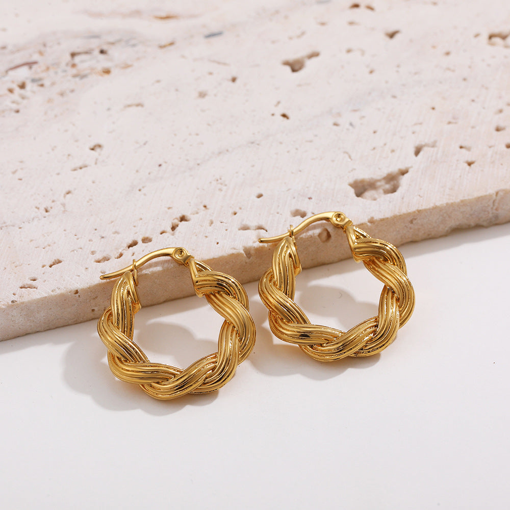GEOMETRIC CREATIVE CONCAVE CONVEX EARRINGS