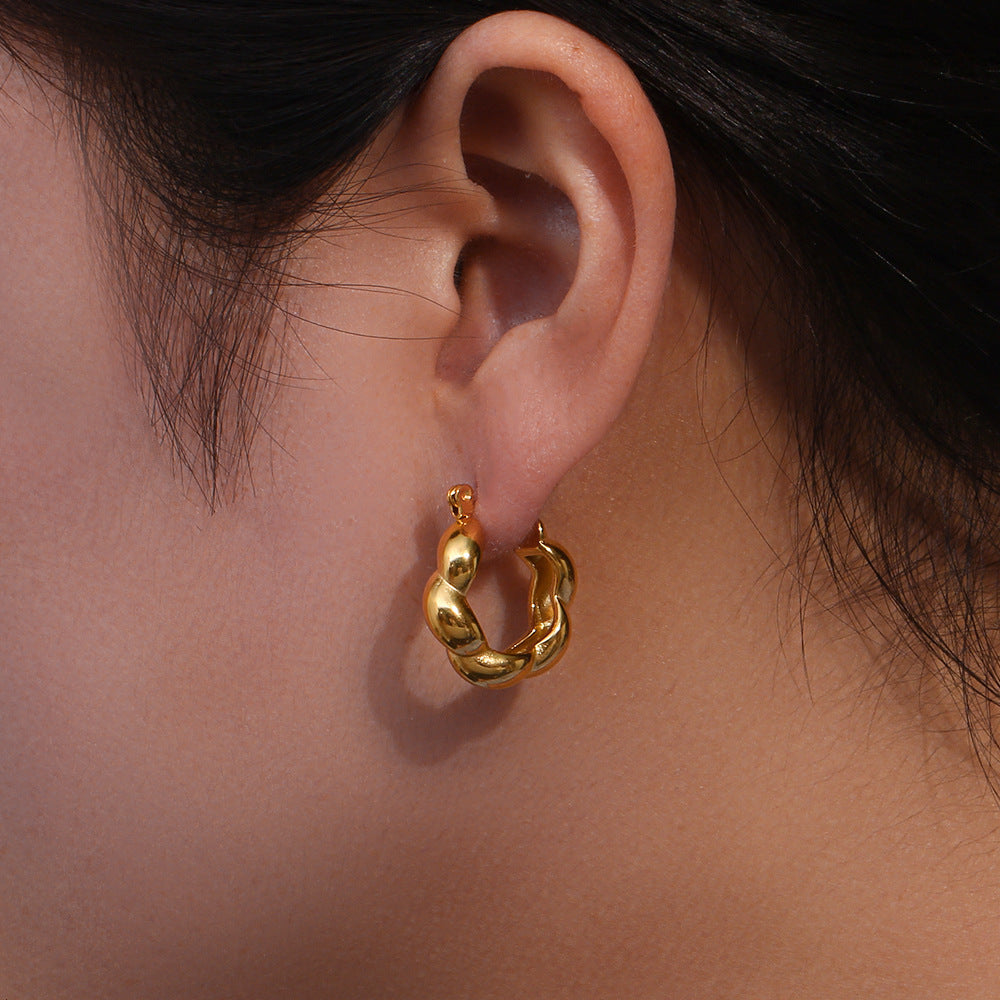 GEOMETRIC CREATIVE CONCAVE CONVEX EARRINGS