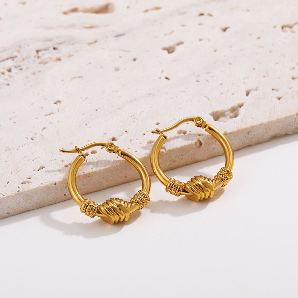 GEOMETRIC CREATIVE CONCAVE CONVEX EARRINGS