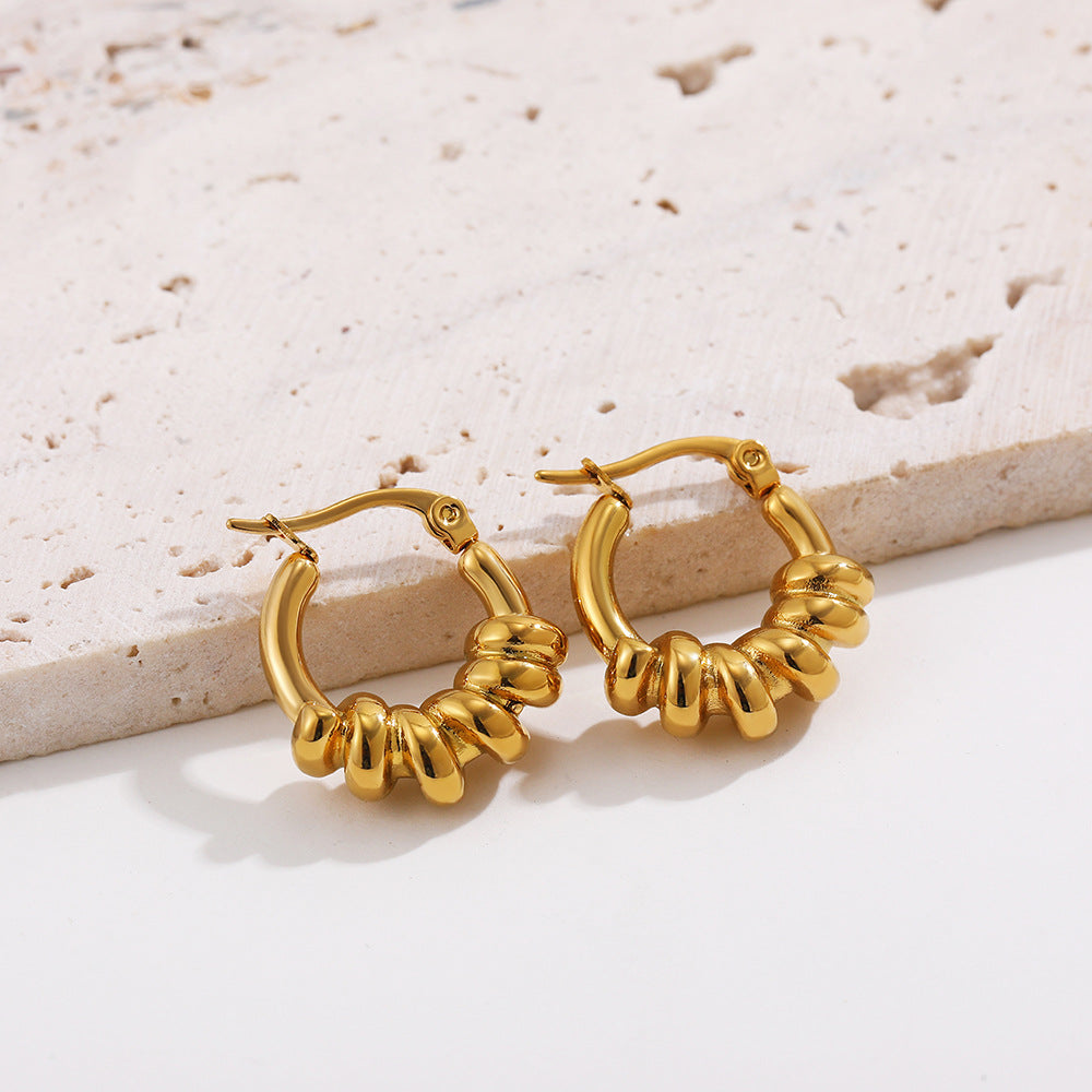 GEOMETRIC CREATIVE CONCAVE CONVEX EARRINGS