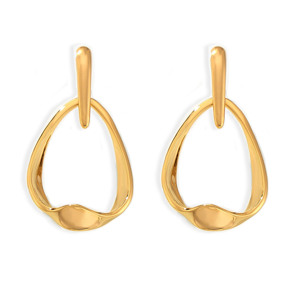 GEOMETRIC ELLIPTICAL EARRINGS