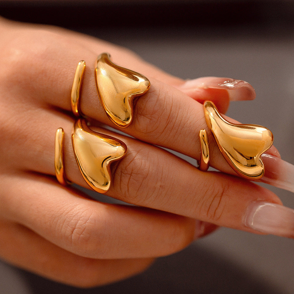 GEOMETRIC OPENING LOVE RING