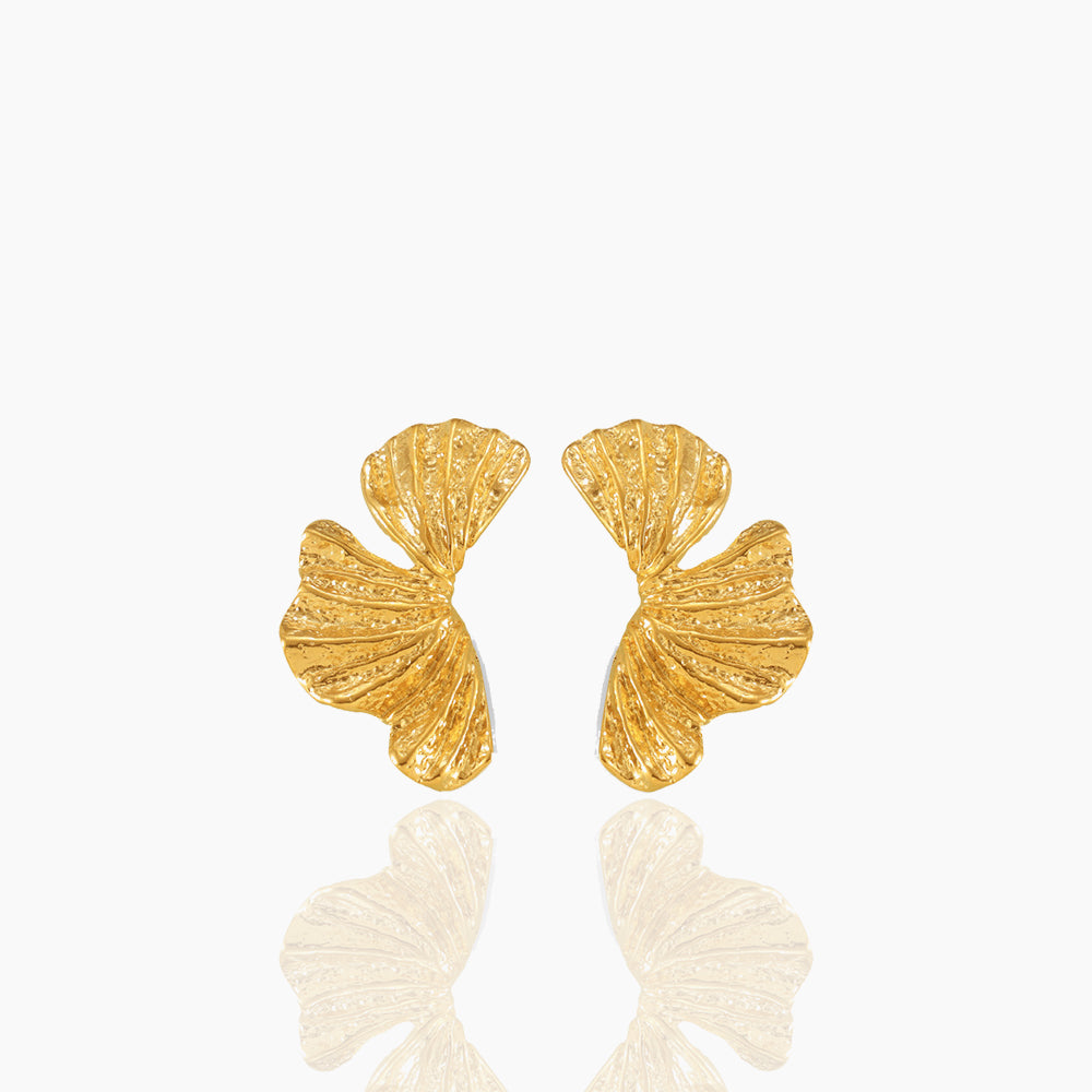 GINKGO LEAF EARRINGS