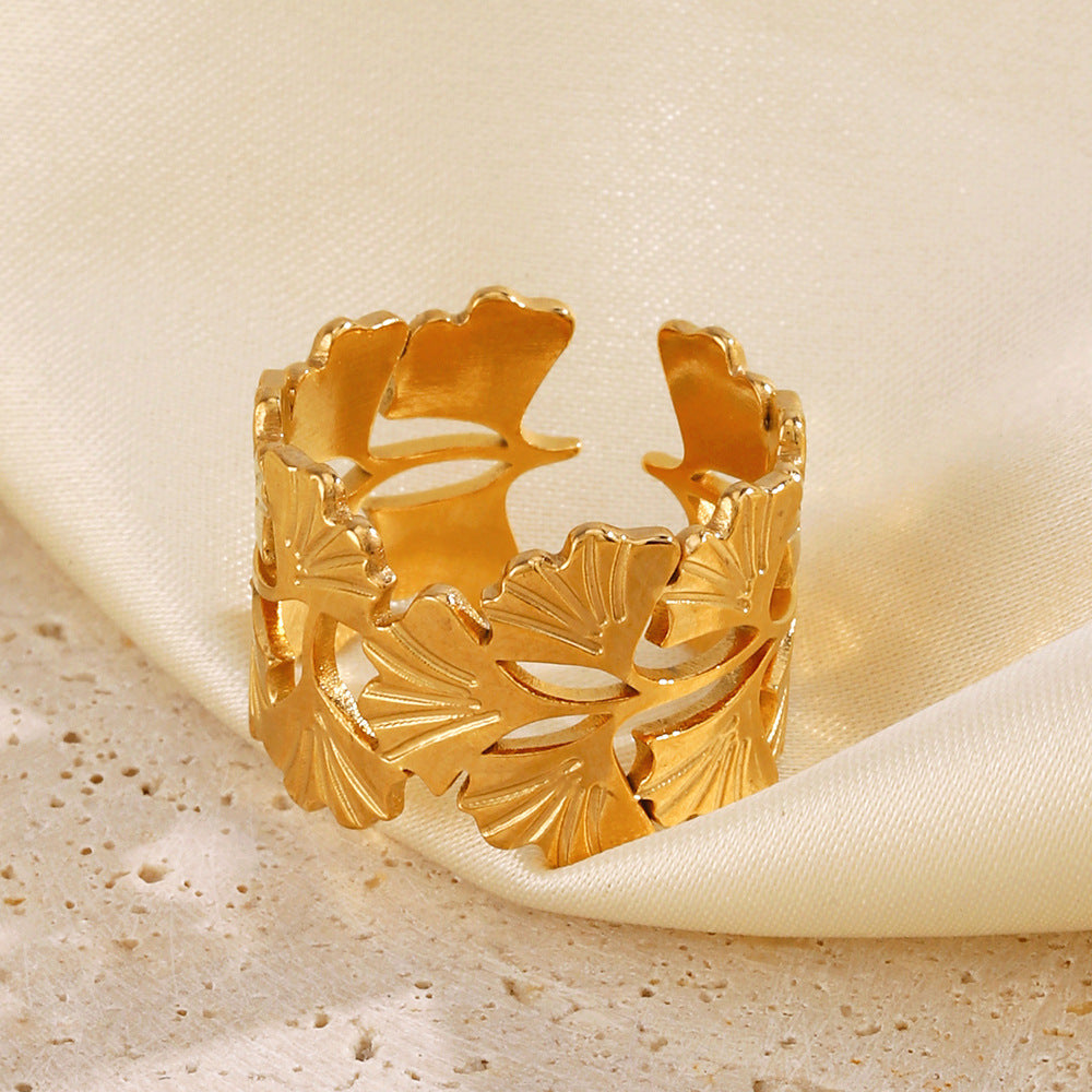 GINKGO LEAF RING