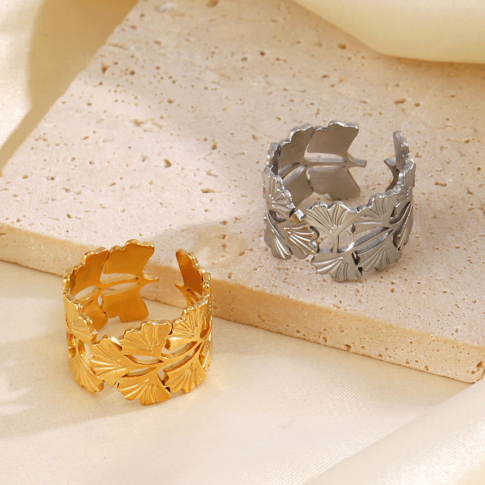 GINKGO LEAF RING