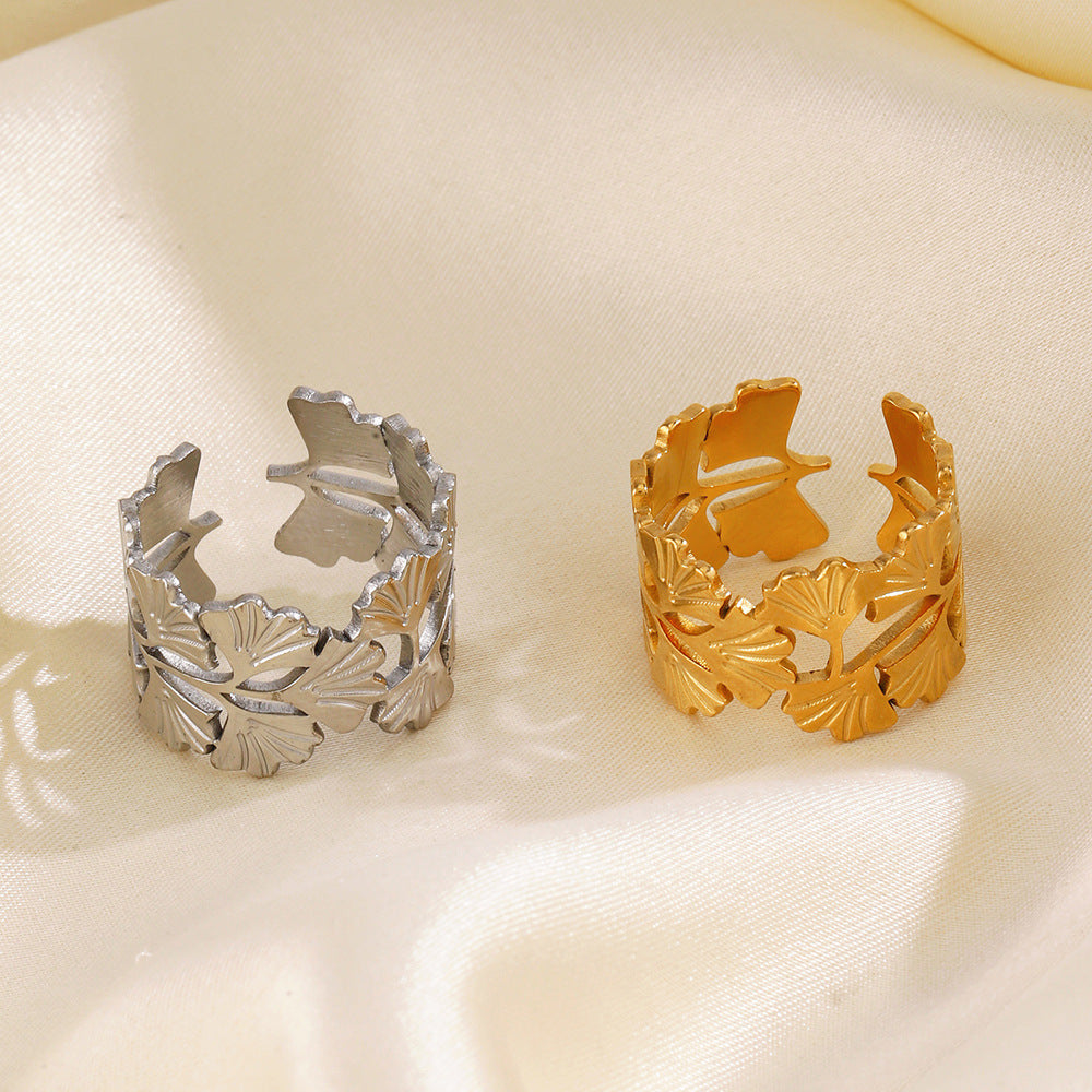 GINKGO LEAF RING