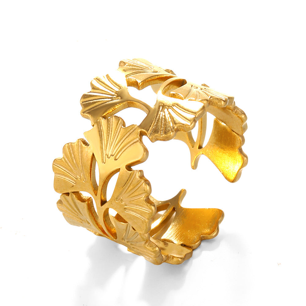 GINKGO LEAF RING