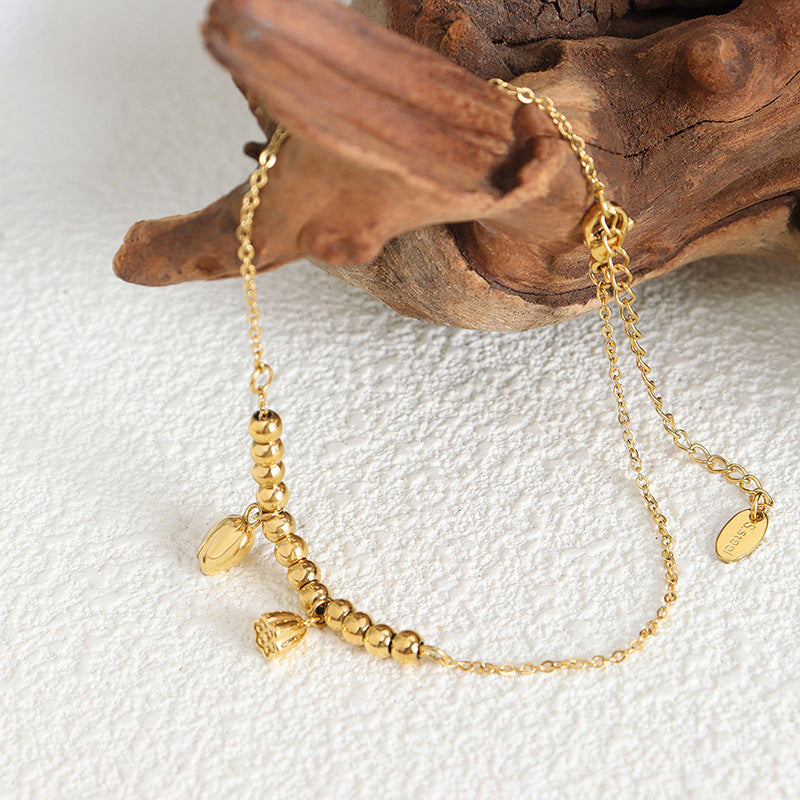 GOLDEN LOTUS ANKLETS