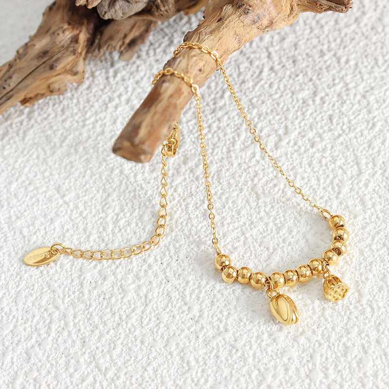 GOLDEN LOTUS ANKLETS