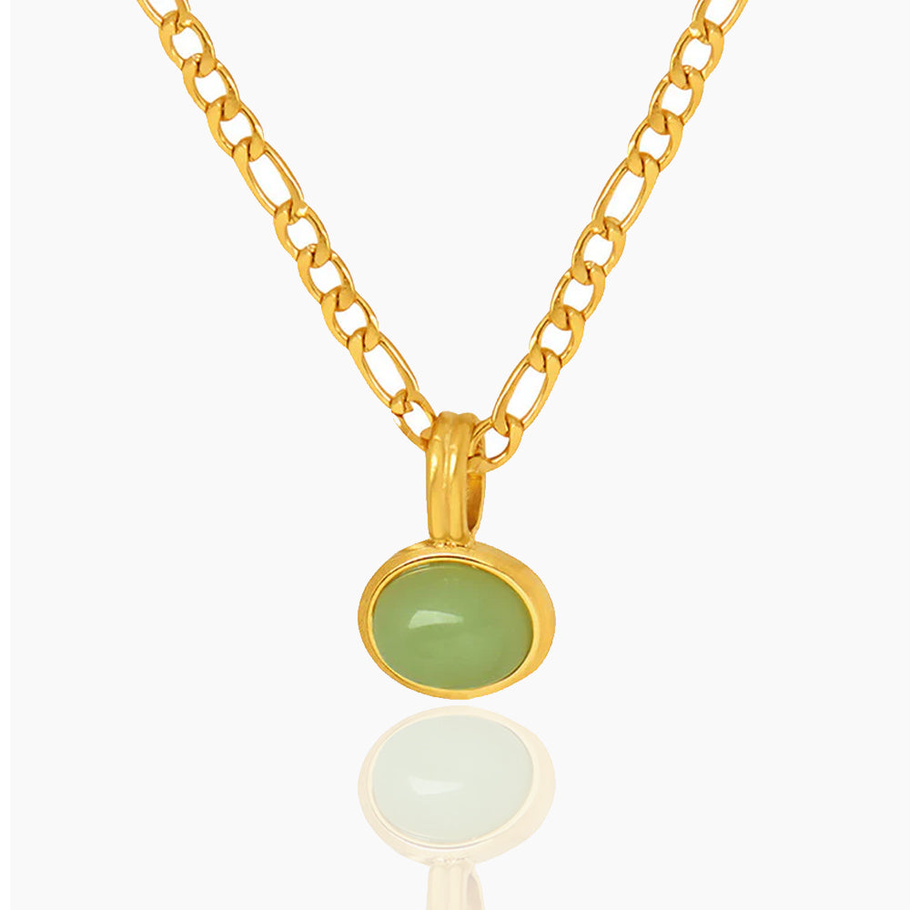 GREEN STONE NECKLACE