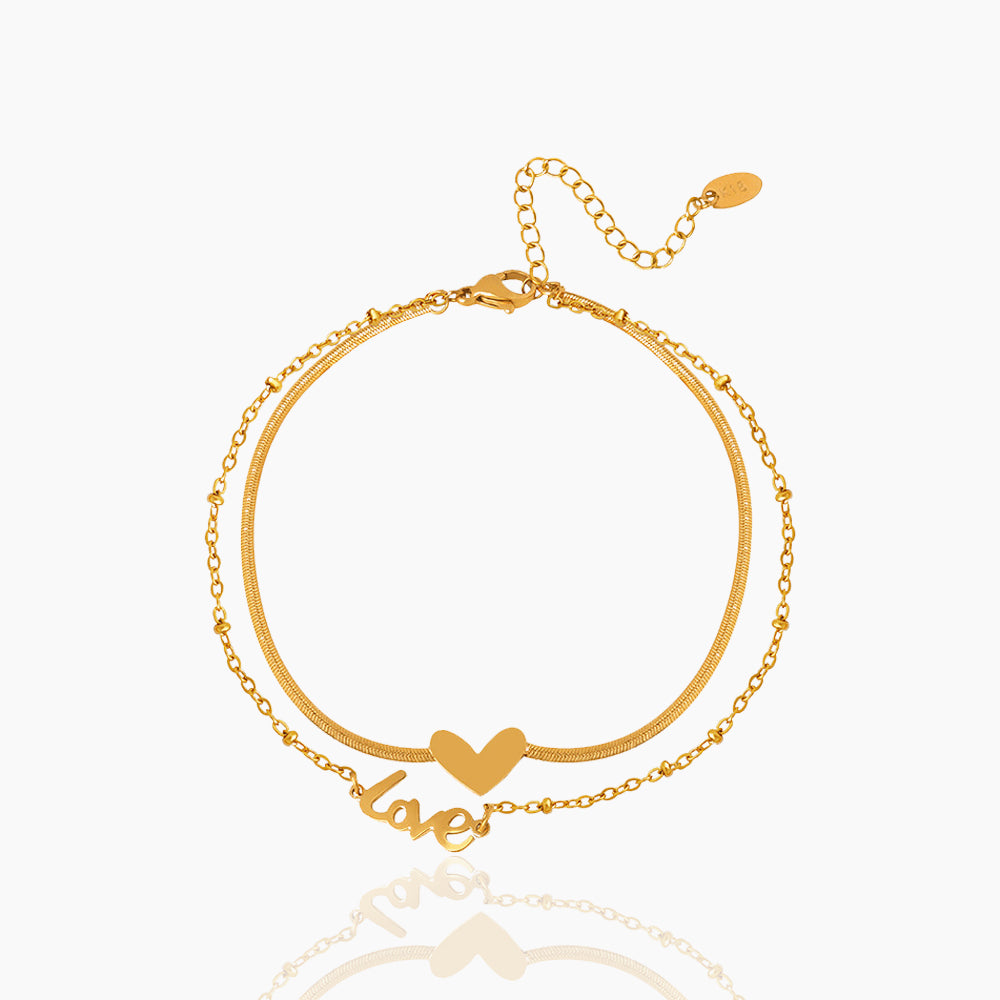 HEART SHAPED ANKLET