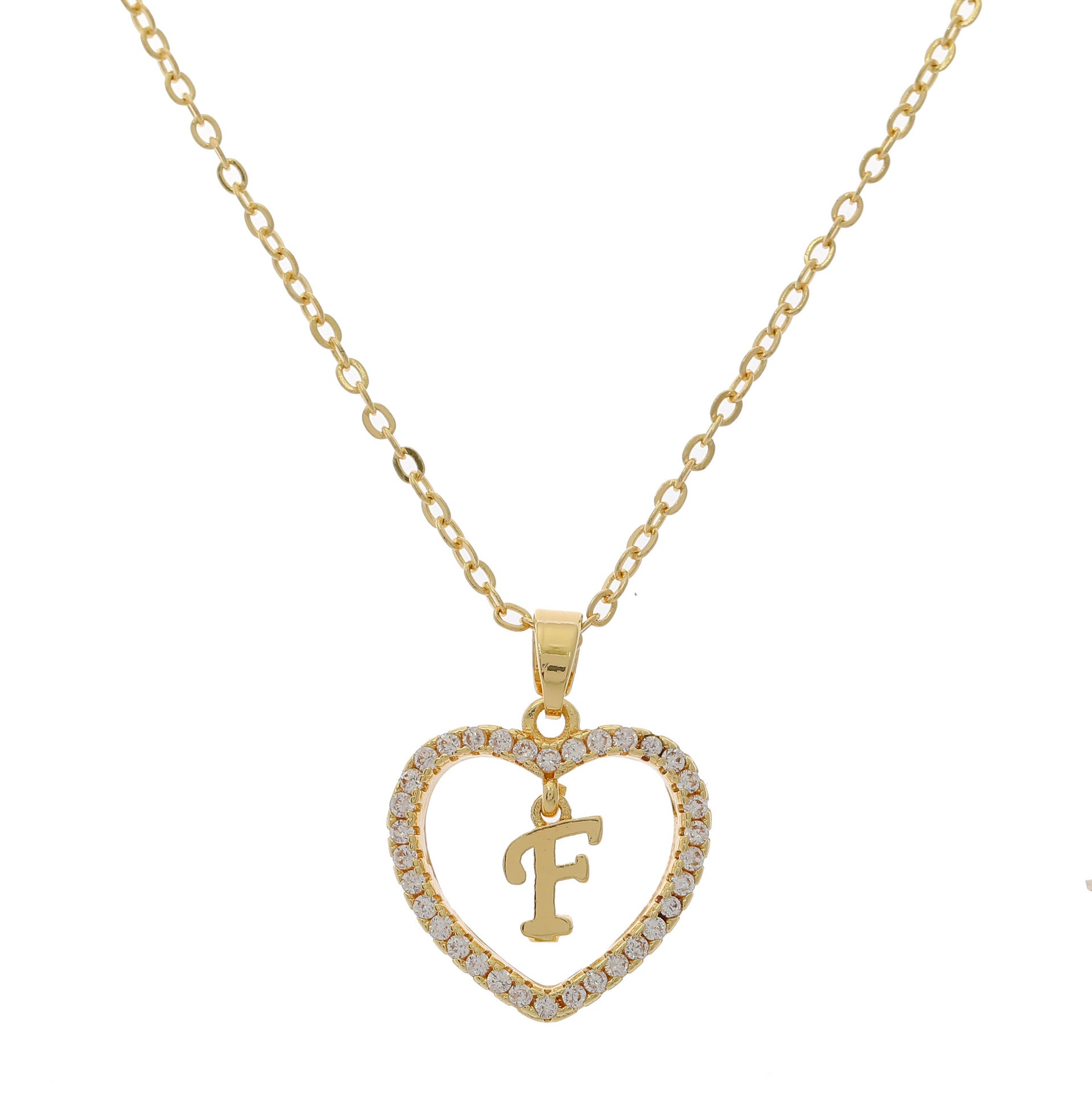 HEART INITIAL NECKLACE