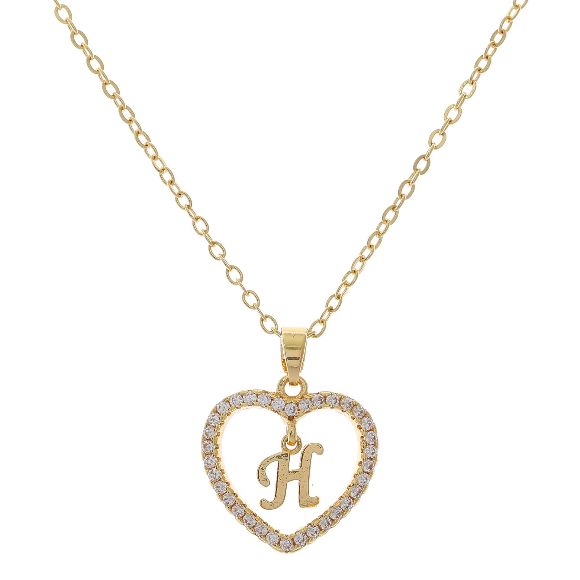 HEART INITIAL NECKLACE