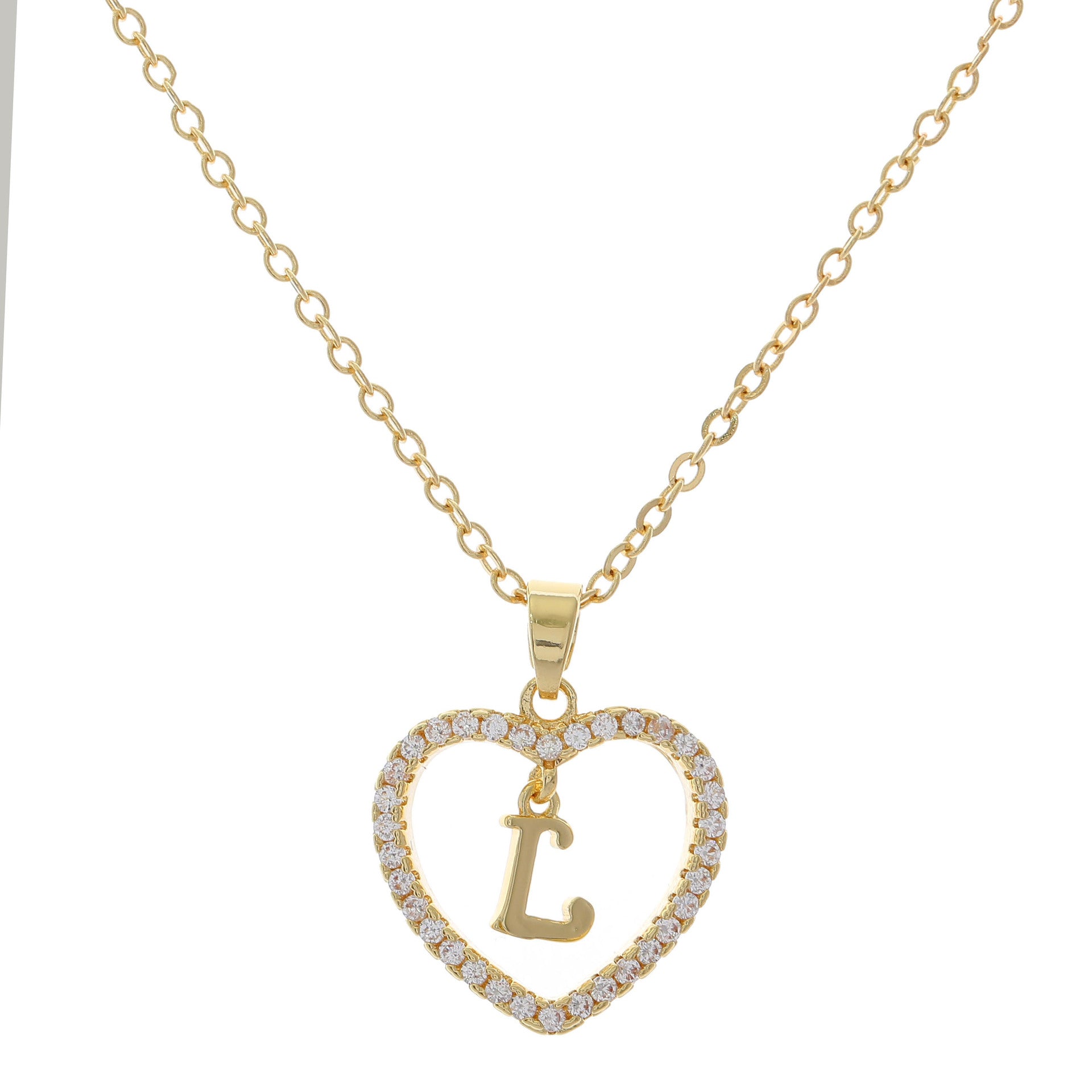 HEART INITIAL NECKLACE