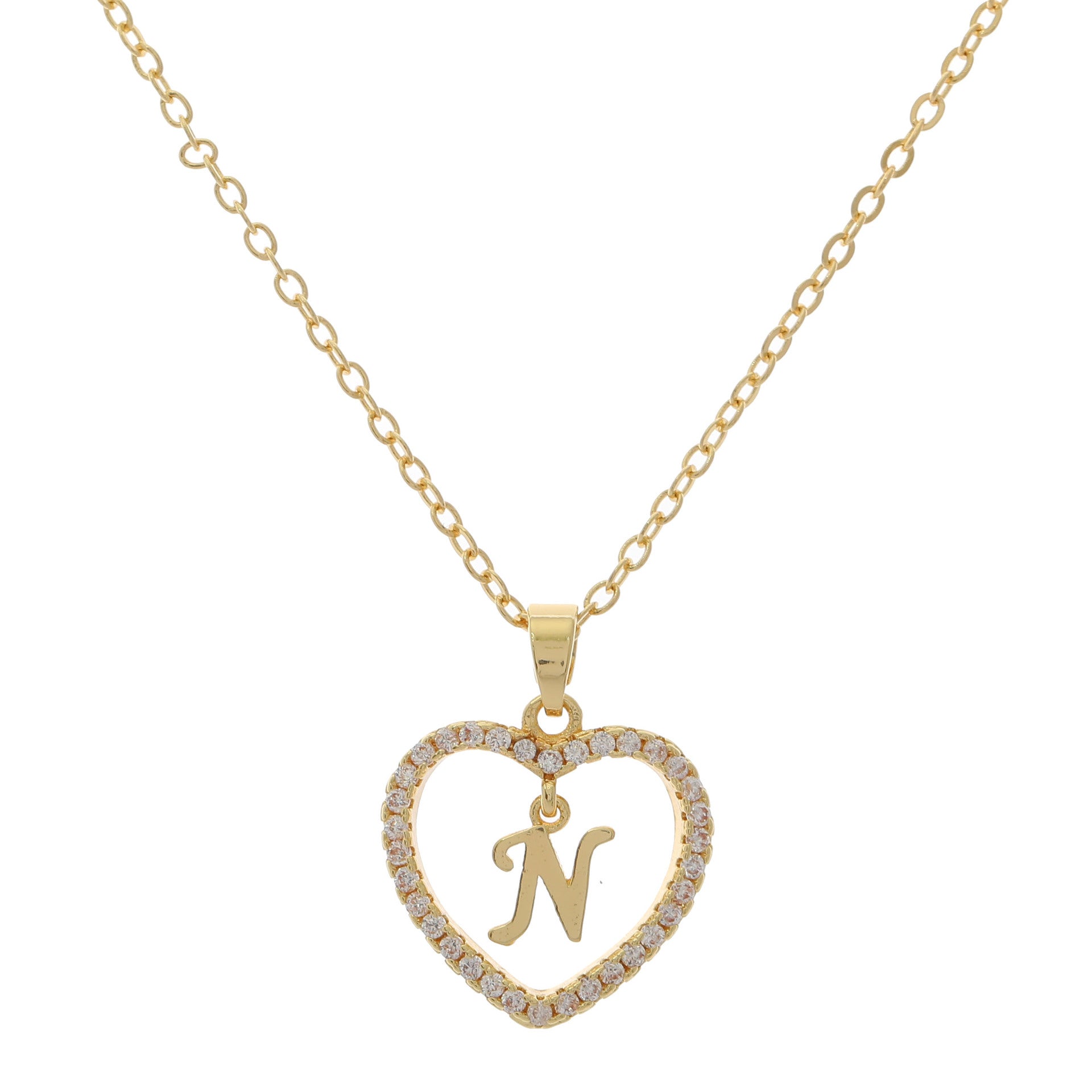 HEART INITIAL NECKLACE