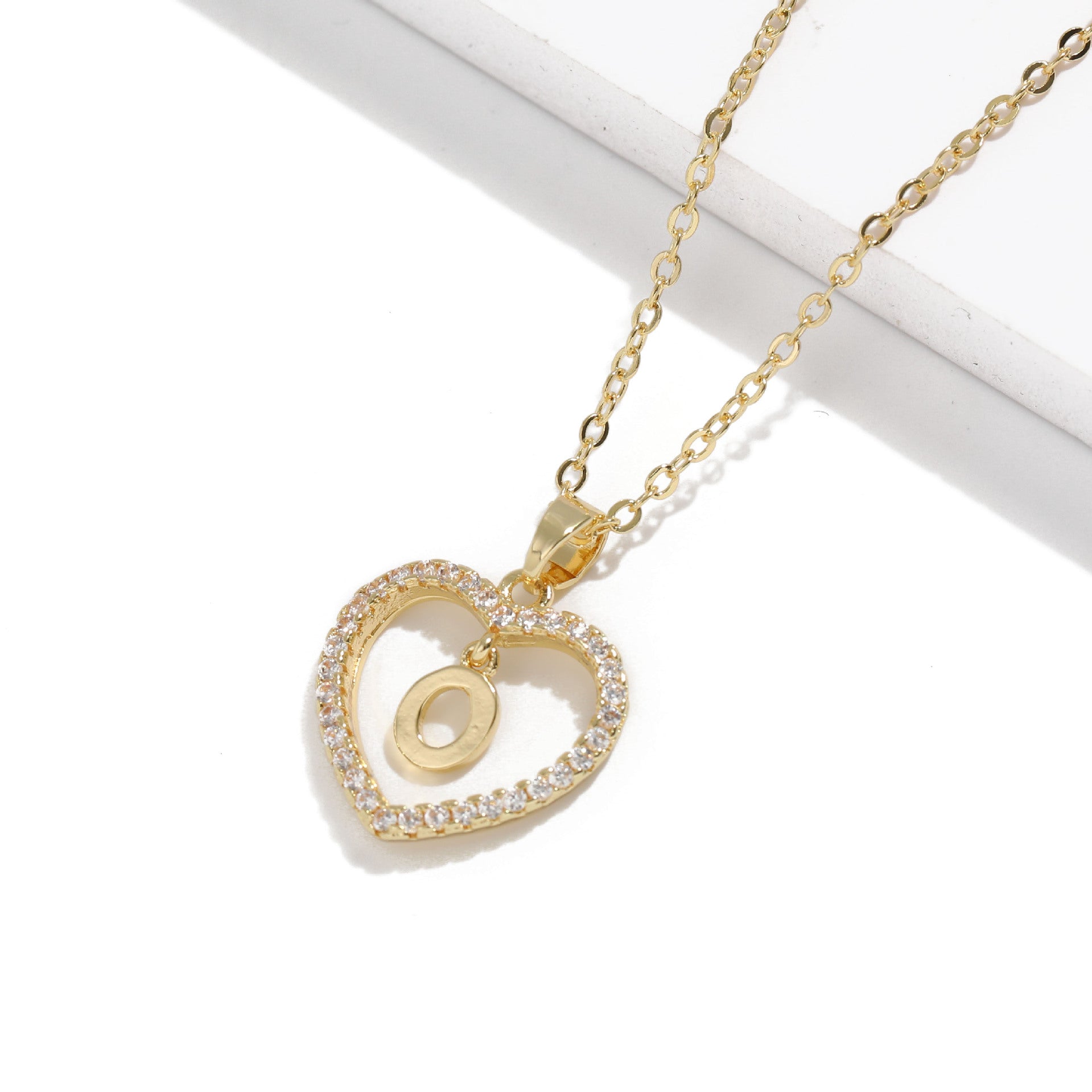 HEART INITIAL NECKLACE