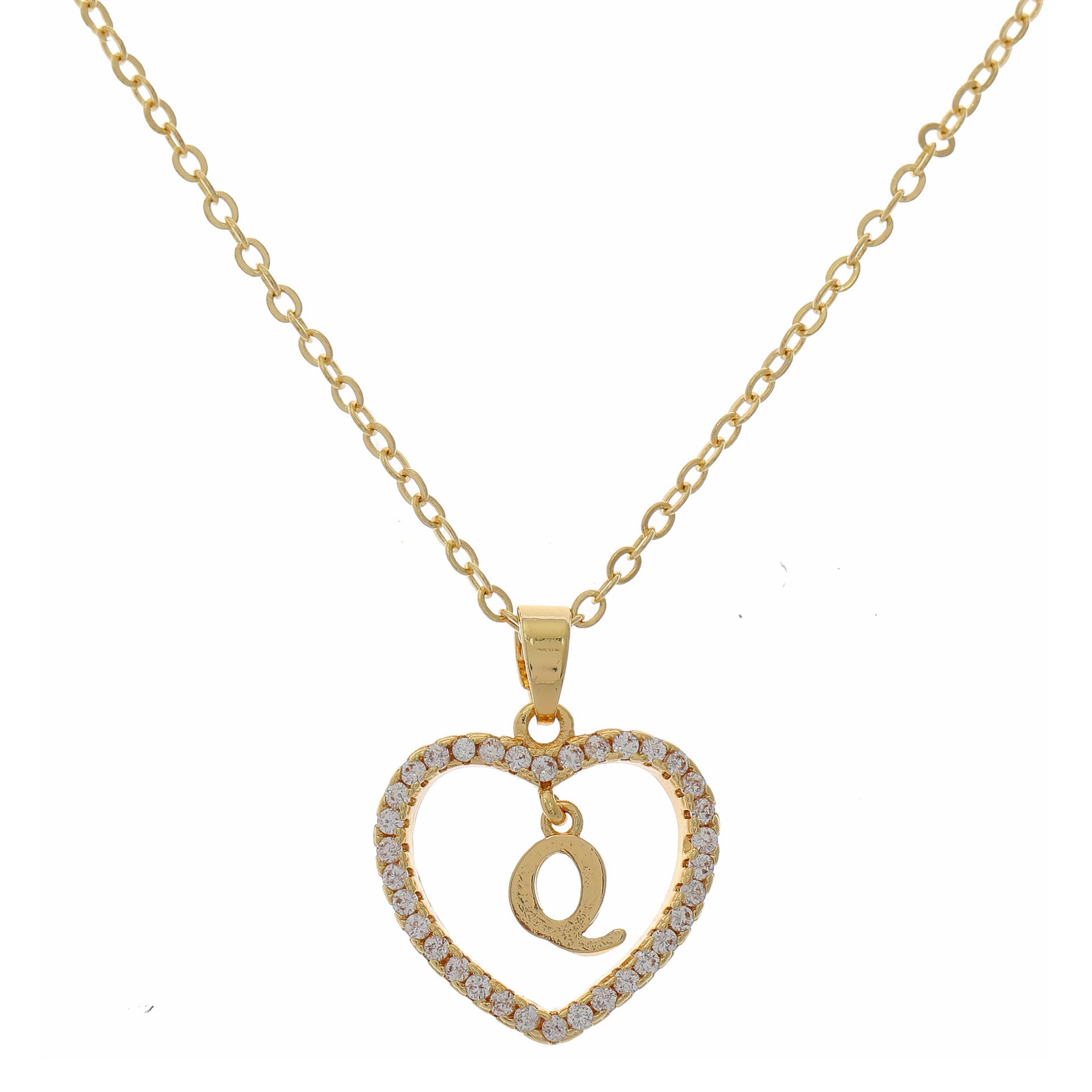 HEART INITIAL NECKLACE