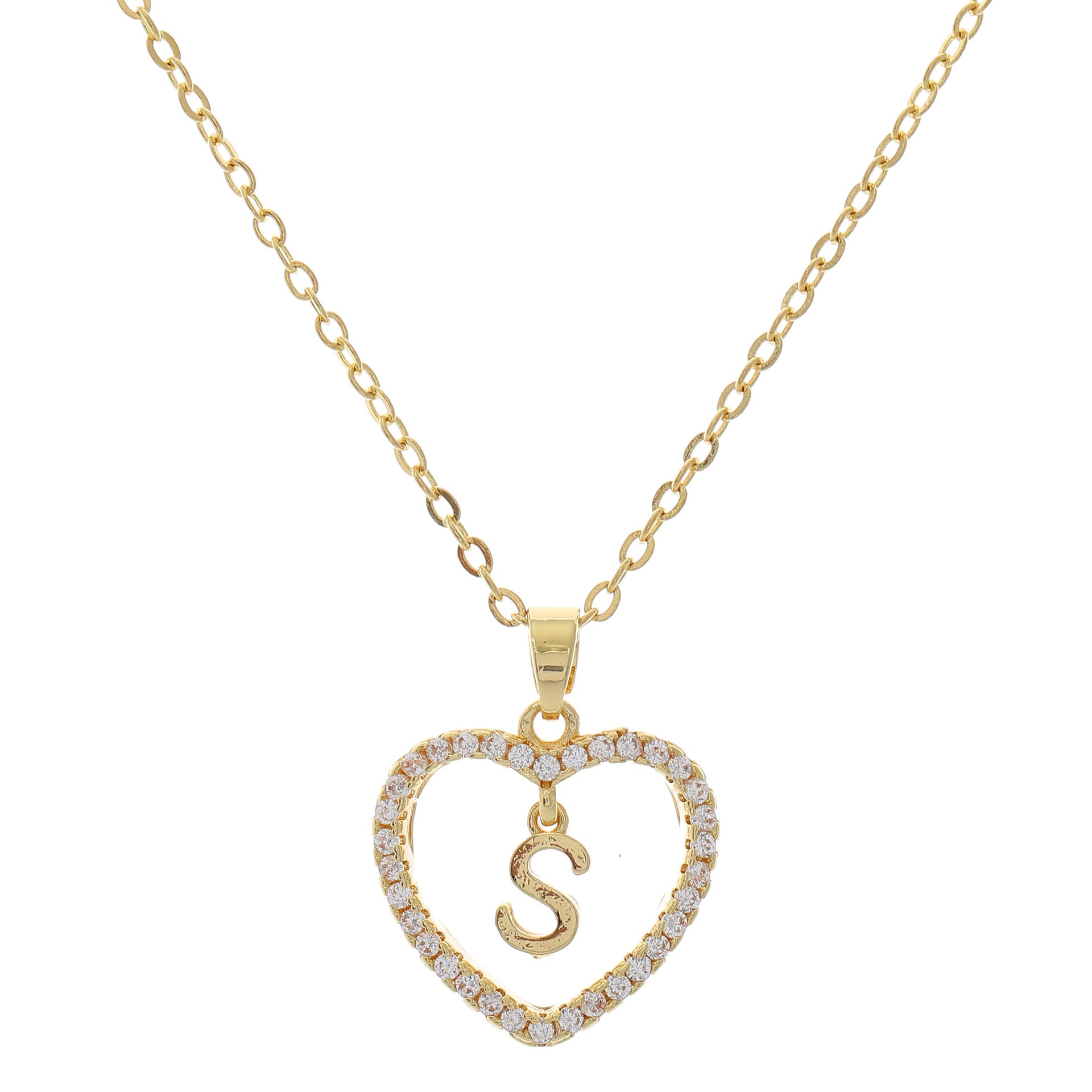 HEART INITIAL NECKLACE