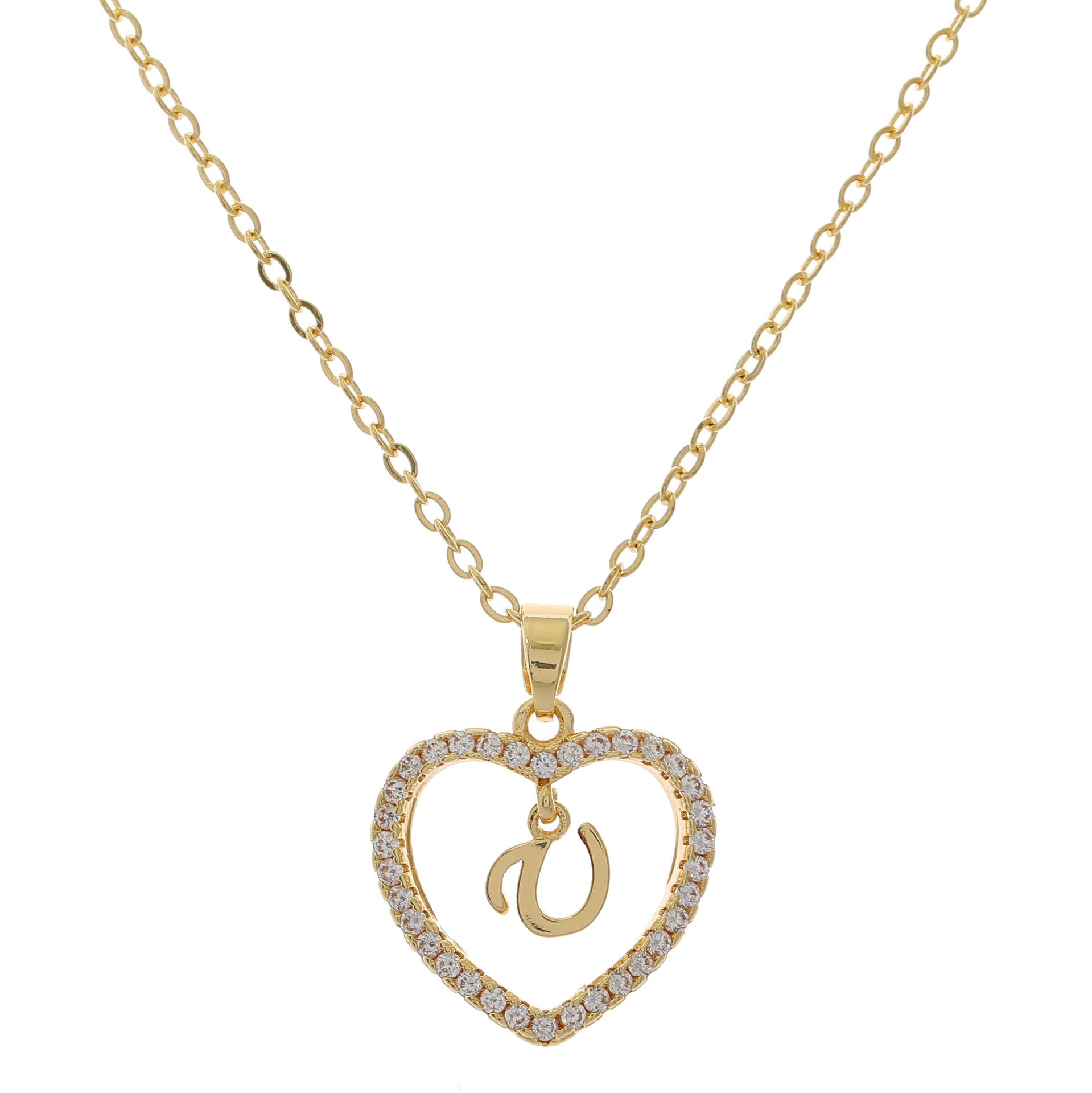 HEART INITIAL NECKLACE