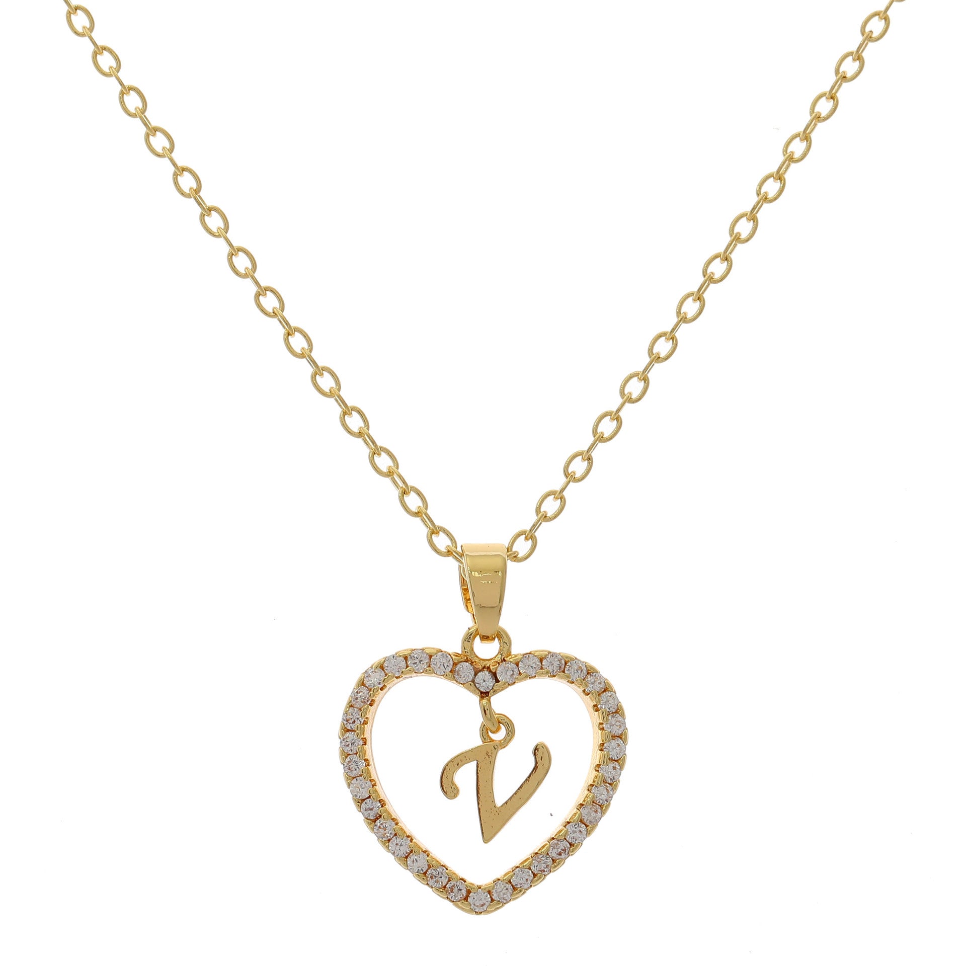 HEART INITIAL NECKLACE