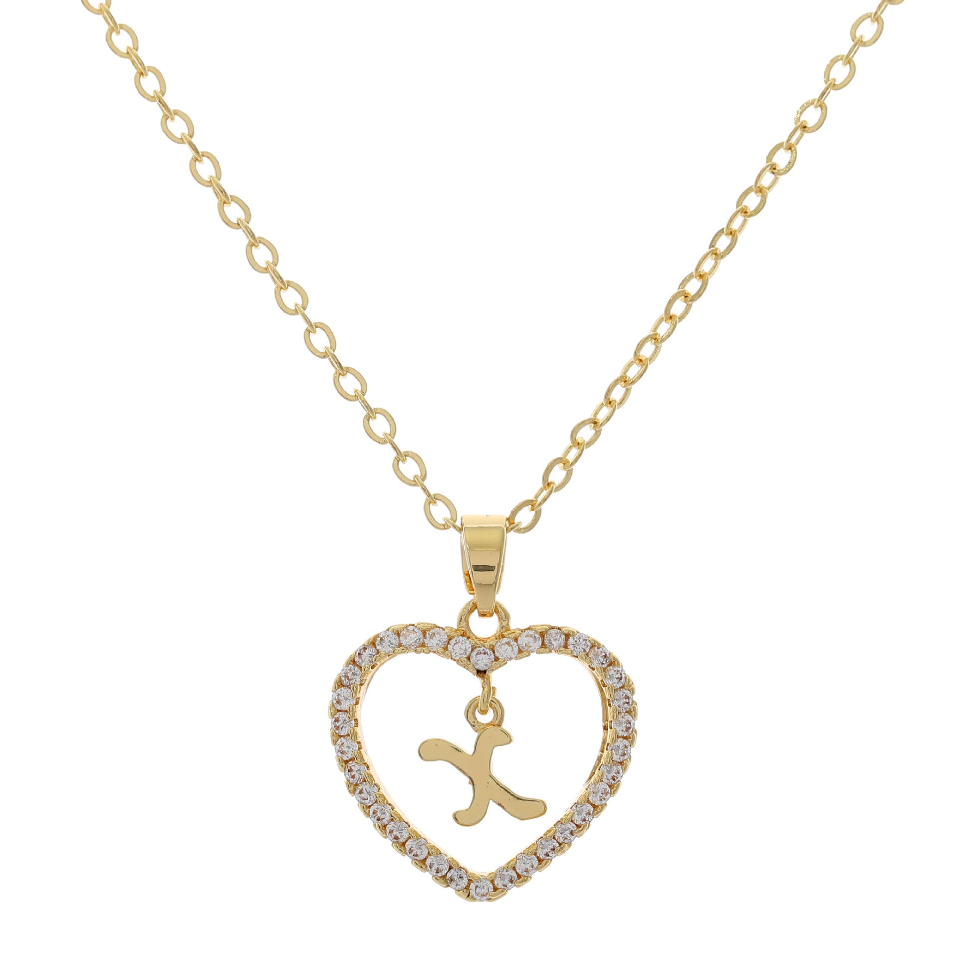 HEART INITIAL NECKLACE