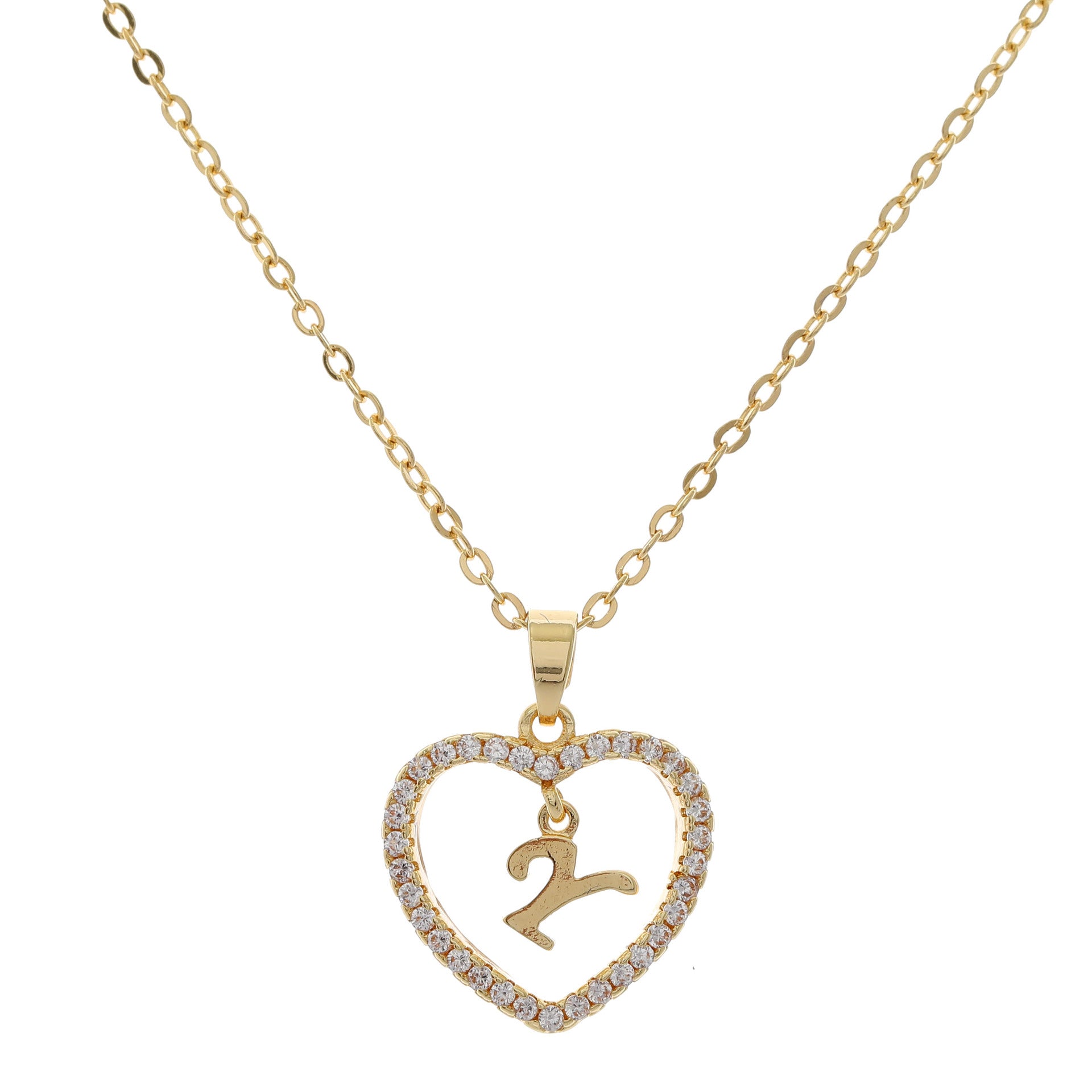 HEART INITIAL NECKLACE