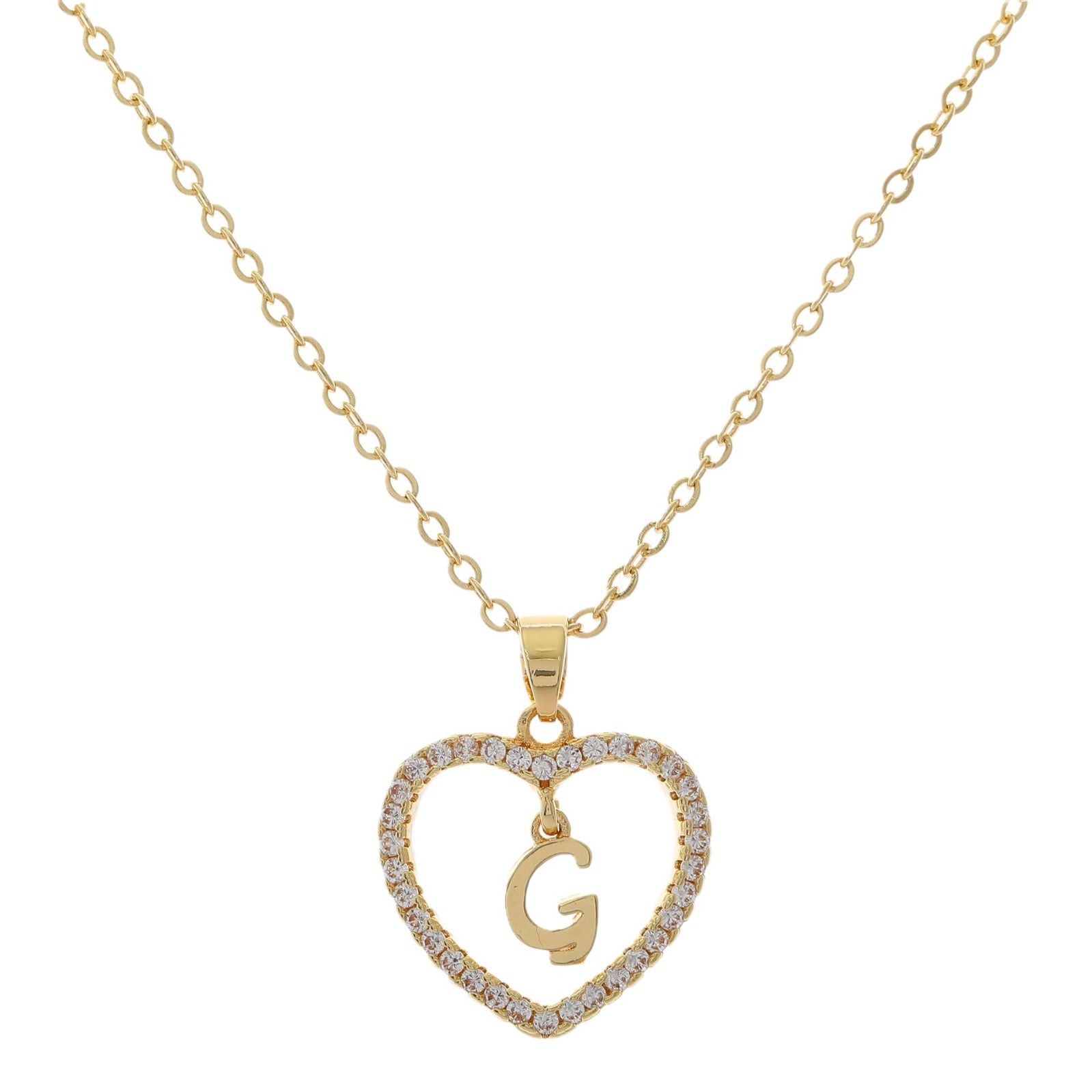 HEART INITIAL NECKLACE