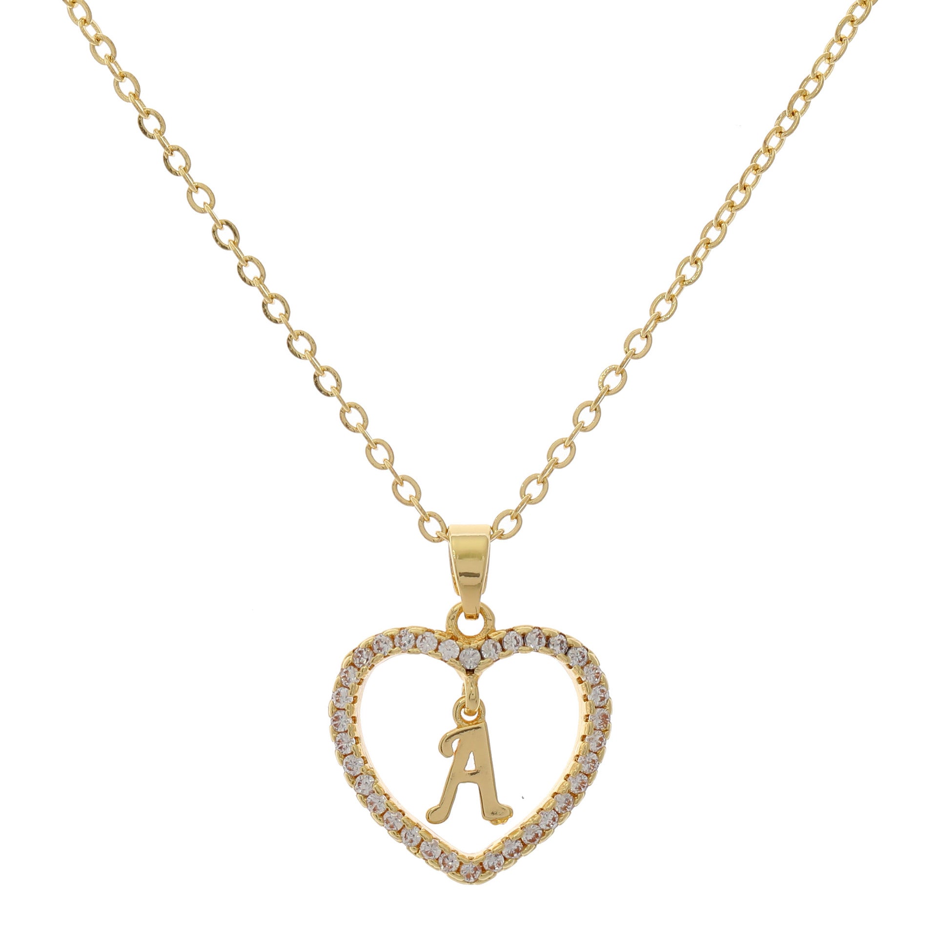 HEART INITIAL NECKLACE