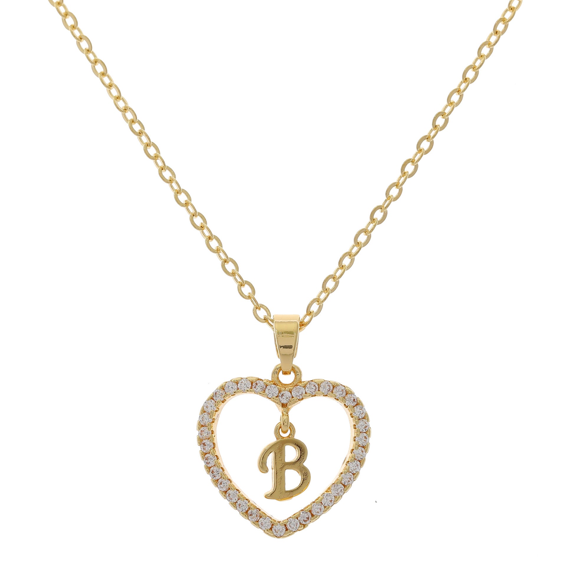 HEART INITIAL NECKLACE