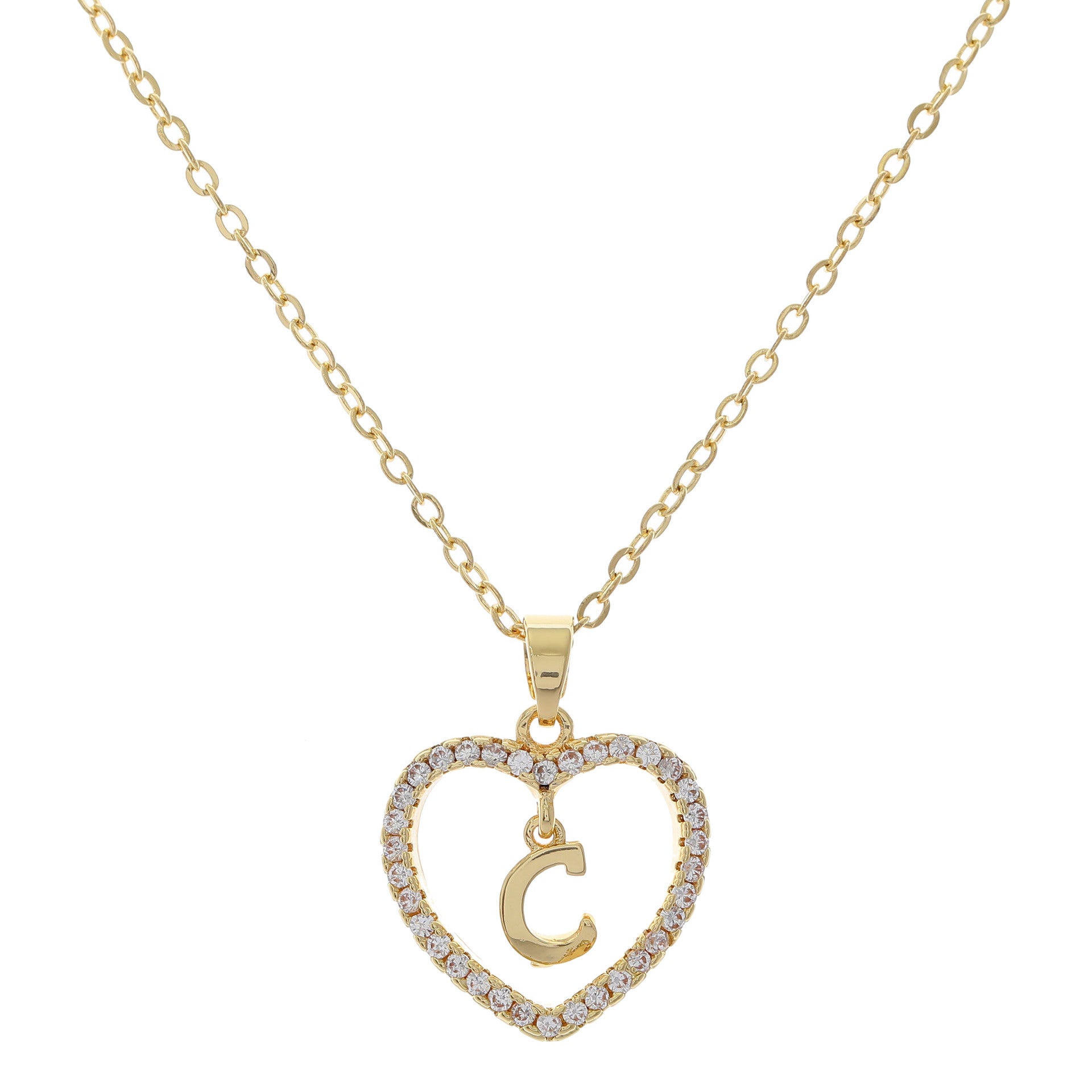 HEART INITIAL NECKLACE