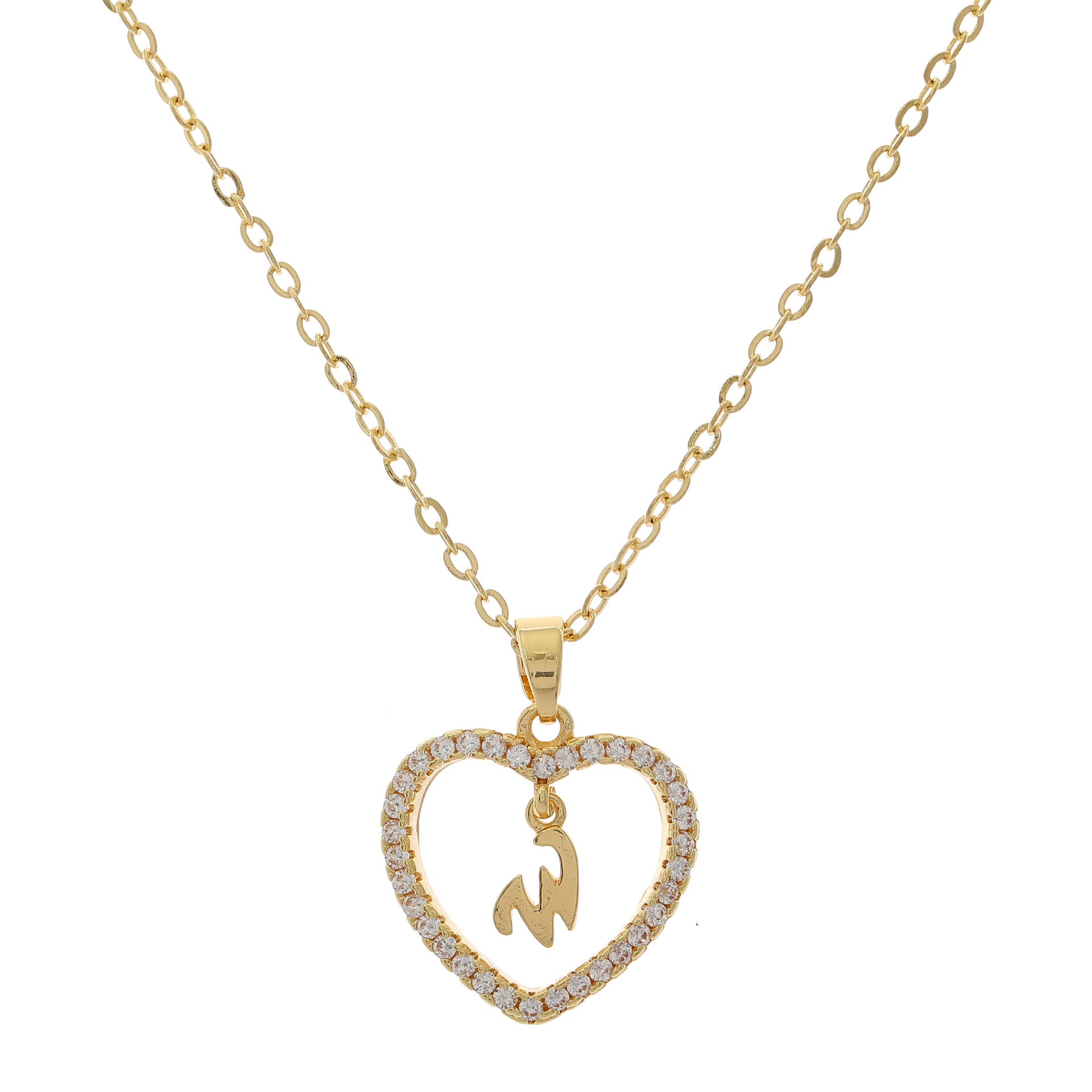 HEART INITIAL NECKLACE