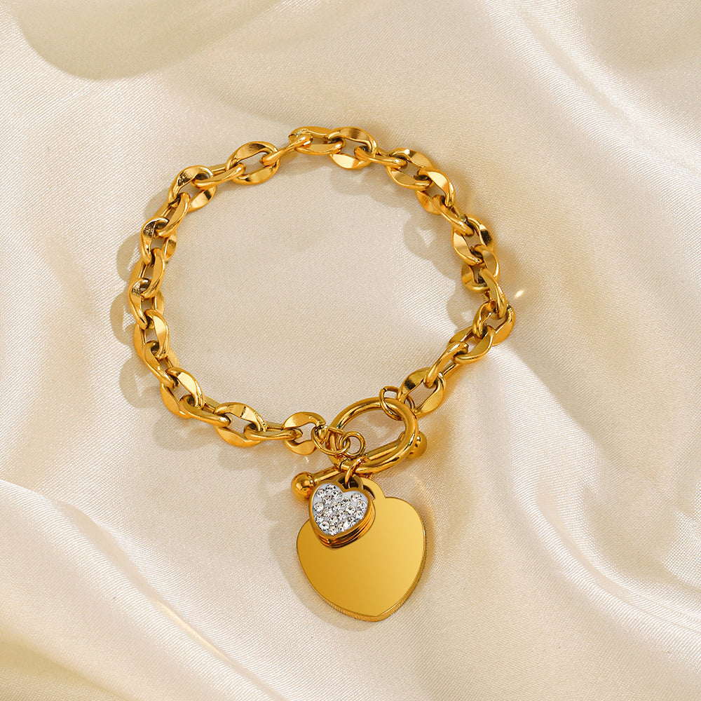 HEART STUDDED BRACELET