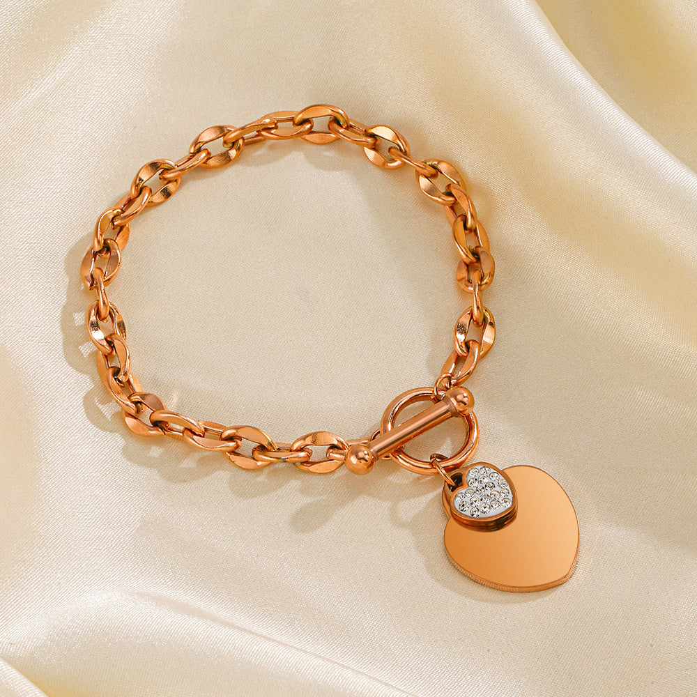 HEART STUDDED BRACELET