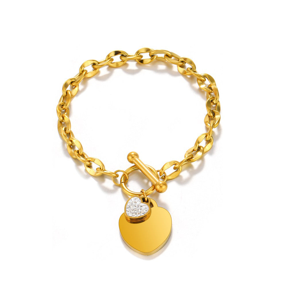 HEART STUDDED BRACELET