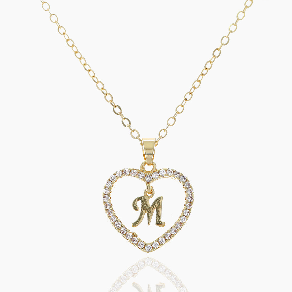 HEART INITIAL NECKLACE